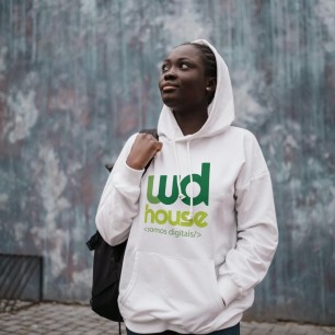 Moletom canguru branco