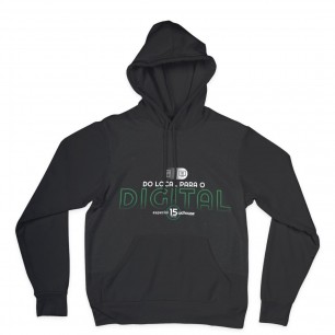 Moletom canguru preto Somos Digitais