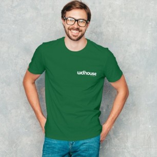 Camiseta verde masculina